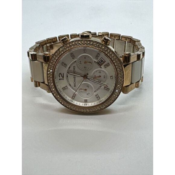 Michael Kors Parker MK5774 Women Two Tone Analog Dial Quartz Wrist Watch JNA380 main image 4